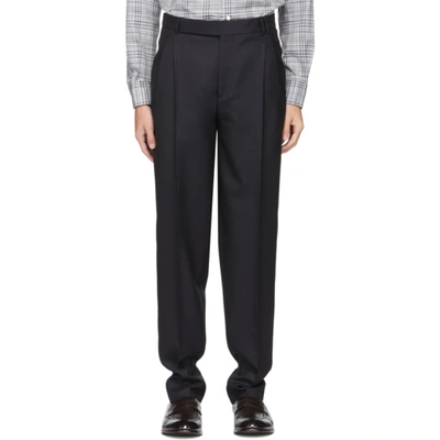 Ermenegildo Zegna Micronsphere Classic Fit Wool Dress Trousers In Charcoal