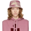 ISABEL MARANT PINK CHECK HALEY BUCKET HAT