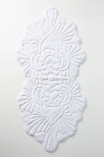 Anthropologie Riviera Bath Mat In White