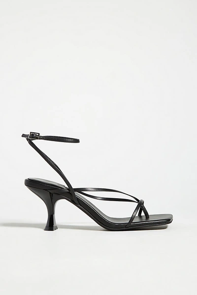 Jeffrey Campbell Ankle Strap Heeled Sandals In Black