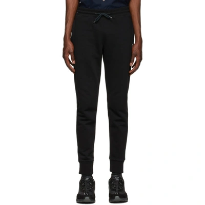 Ps By Paul Smith Zebra Brand-embroidered Organic-cotton Jogging Bottoms In Black