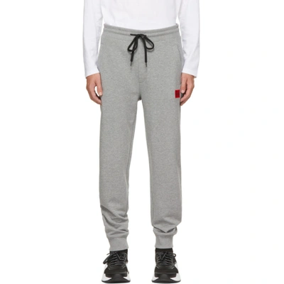 Hugo Boss Doak D222 Powder Dyed Regular Fit Joggers In Medium Grey