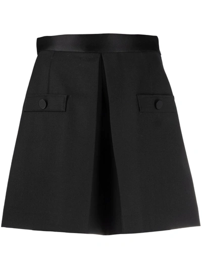 Sandro Hugo Tailored High-waist Shorts In Noir / Gris