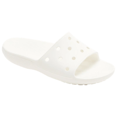 Crocs Classic Slide Sandals In White