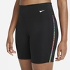 NIKE WOMENS NIKE ONE RAINBOW LADDER 7SHORT,194956823742