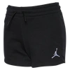 Shop Jordan Girls  Essential Shorts In Black/white