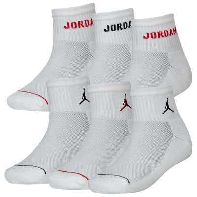 Jordan Kids' Boys  Legend Ankle 6-pack Socks In White/white