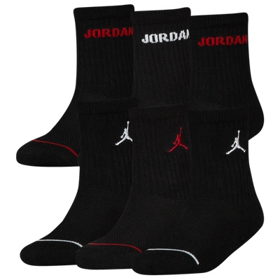 Jordan Kids' Boys  Legend Crew 6-pack Socks In Black/black