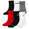 Jordan Legend Assorted Crew Socks In Black/red/red