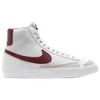 Nike Blazer Mid '77 Big Kids' Shoes In White/red/black