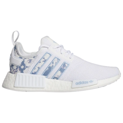 Adidas Originals Nmd R1 In White/ambient Sky/silver