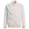 Adidas Originals Adidas Girls' Little Kids' And Big Kids' Originals Marble Print Sst Jacket Size X-large Polyester/kn In Pink/white