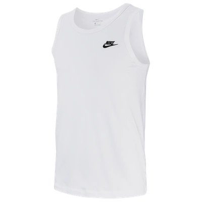 Nike Cotton-jersey Tank Top In White/black