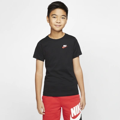 Nike Kids' Nsw Futura T-shirt In Black/red