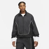 Nike Throwback Men's Basketball Jacket In Dk Smoke Grey/black/white