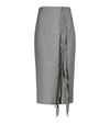BRUNELLO CUCINELLI 羊毛混纺铅笔半身裙,P00593467