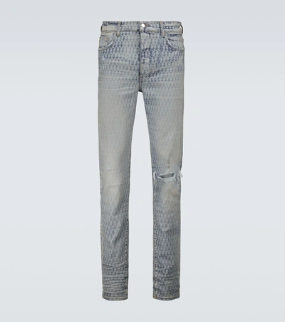Amiri Blue Playboy Edition Laser Jeans