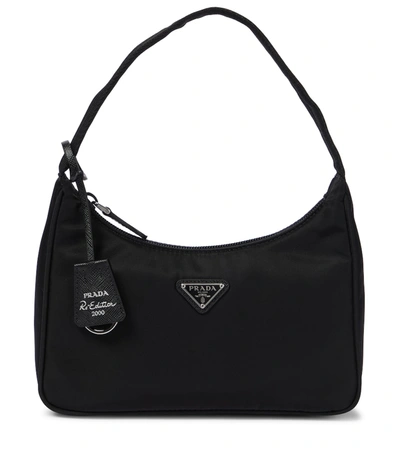 Prada Re-edition 2000 Re-nylon Shoulder Bag In Black