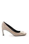 Roger Vivier Belle Vivier 70 Trompette Pumps In Beige