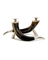 Ladorada Large Bull Horn Candleholders