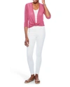Nic + Zoe '4-way' Convertible Three-quarter Sleeve Cardigan In Punch