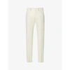 TOM FORD MENS IVORY SLIM-FIT COTTON CHINO TROUSERS 30,R03793465
