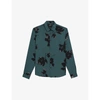 THE KOOPLES MENS GRN49 FLORAL-PRINT WOVEN SHIRT S,R03707344