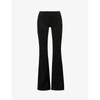 GALVAN FLARED-LEG HIGH-RISE STRETCH-WOVEN TROUSERS,R03783837