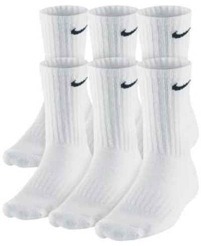 Nike Men's Cotton Crew Socks 6-pack In White