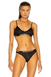 R13 Matte-effect Classic Bralette In Black