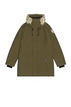 Canada Goose Langford Parka Hooded Jacket In Military Green