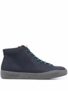 Camper Peu Touring High-top Sneakers In Blue