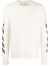 OFF-WHITE ARROWS MOTIF KNITTED JUMPER
