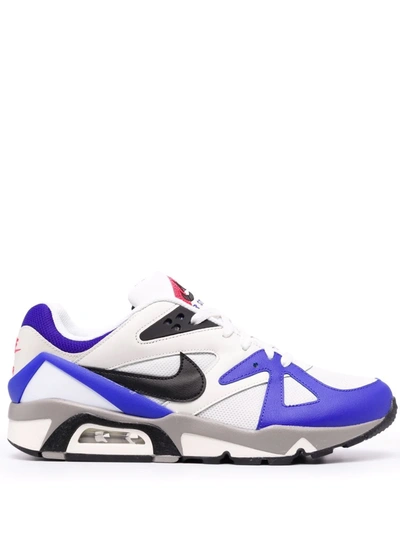 Nike Air Structure Mens Lace-up Fashion Casual And Fashion Sneakers In Metallic Summit White,persian Violet,solar Red,black