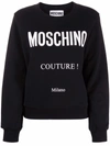 MOSCHINO COUTURE LOGO-PRINT SWEATSHIRT