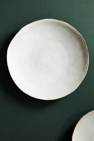 Anthropologie Levi Dinner Plate In White