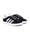 Adidas Originals Gazelle Low Top Sneakers In Cblack/ftwwht/goldmt