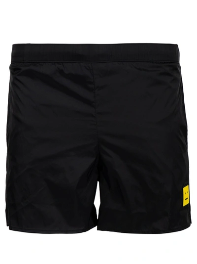 Acne Studios Classic Face Logo Swim Trunks Black