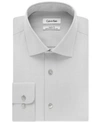 CALVIN KLEIN STEEL MEN'S CLASSIC-FIT NON-IRON PERFORMANCE HERRINGBONE DRESS SHIRT