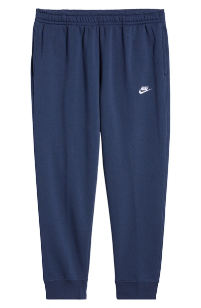 Nike Sportswear Men's Club Pocket Fleece Joggers In Medium Navy/ White