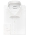 CALVIN KLEIN STEEL MEN'S CLASSIC-FIT NON-IRON PERFORMANCE HERRINGBONE DRESS SHIRT