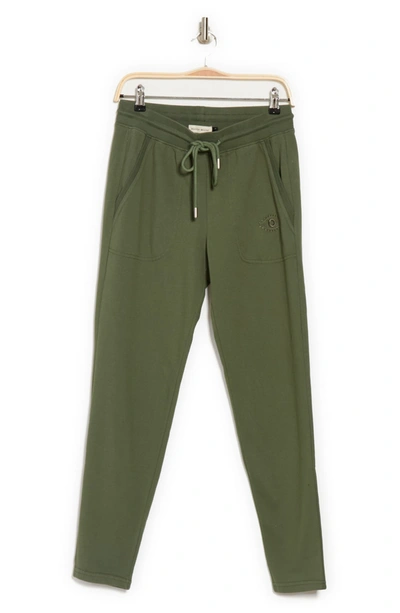 Nicole Miller Core Skinny Joggers In Olive