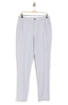 14th & Union E-waist Linen Blend Pants In Grey Tornado