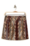 JUST ONE JUST ONE SEXY SNAKE SKIN PRINT MINI SKIRT