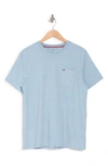 Tommy Hilfiger Big & Tall Core Beach Mens Cotton Short Sleeve T-shirt In Malaga Blue Hthr