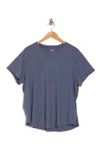 Madewell Vintage Crew Neck Cotton T-shirt In Sunfaded Indigo