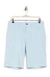 14th & Union Wallin Stretch Twill Chino Shorts In Blue Skyway