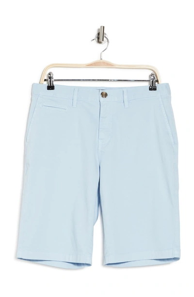 14th & Union Wallin Stretch Twill Chino Shorts In Blue Skyway