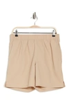 Abound Nylon Shorts In Tan Nomad