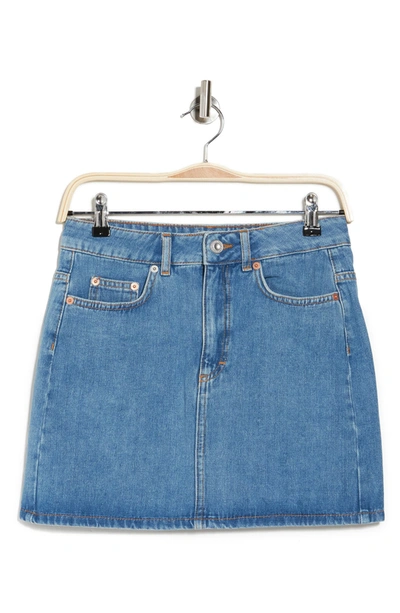 French Connection Denim Mini Skirt In 40-mid Vintage